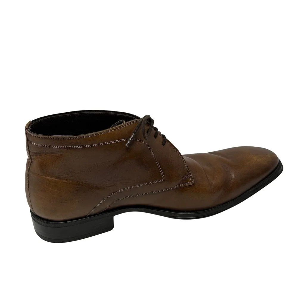 Mezlan Mens Brown Leather Chukka Boots Lace Up Ankle 18154 Size 10 M